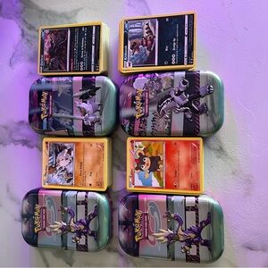 Pokemon collectible tins and bulk cards